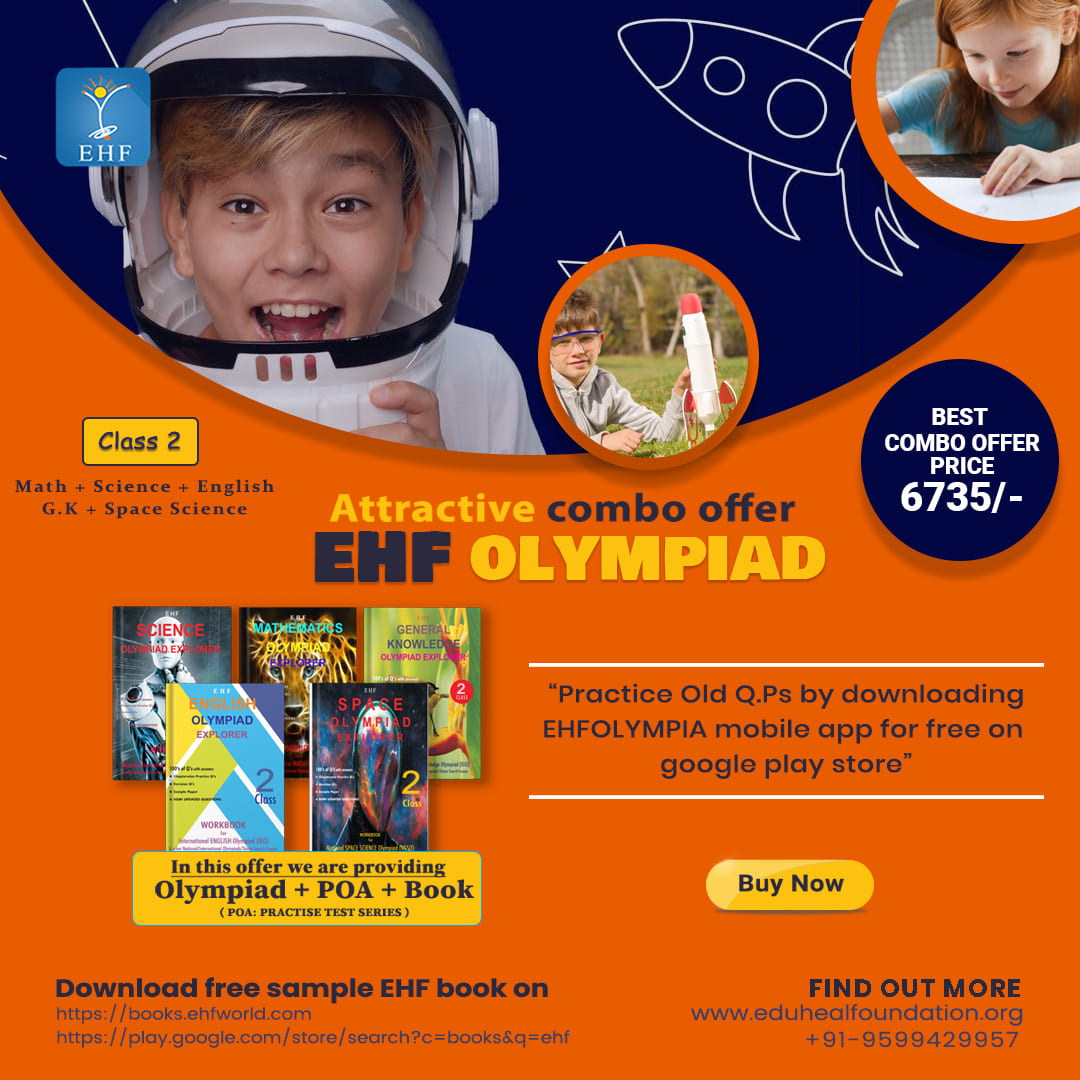 Olympiad (IEO, IGO, NIMO, NISO, NSSO) | Pre OLympiad Assesment (IEO, IGO, NIMO, NISO, NSSO) | Books (Math-Activity Book, English-Activity Book, Science-Activity Book, English-Work Book, Science-Work Book, Math-Work Book, G.K-Activity Book, Space Science-Ac - C0119
