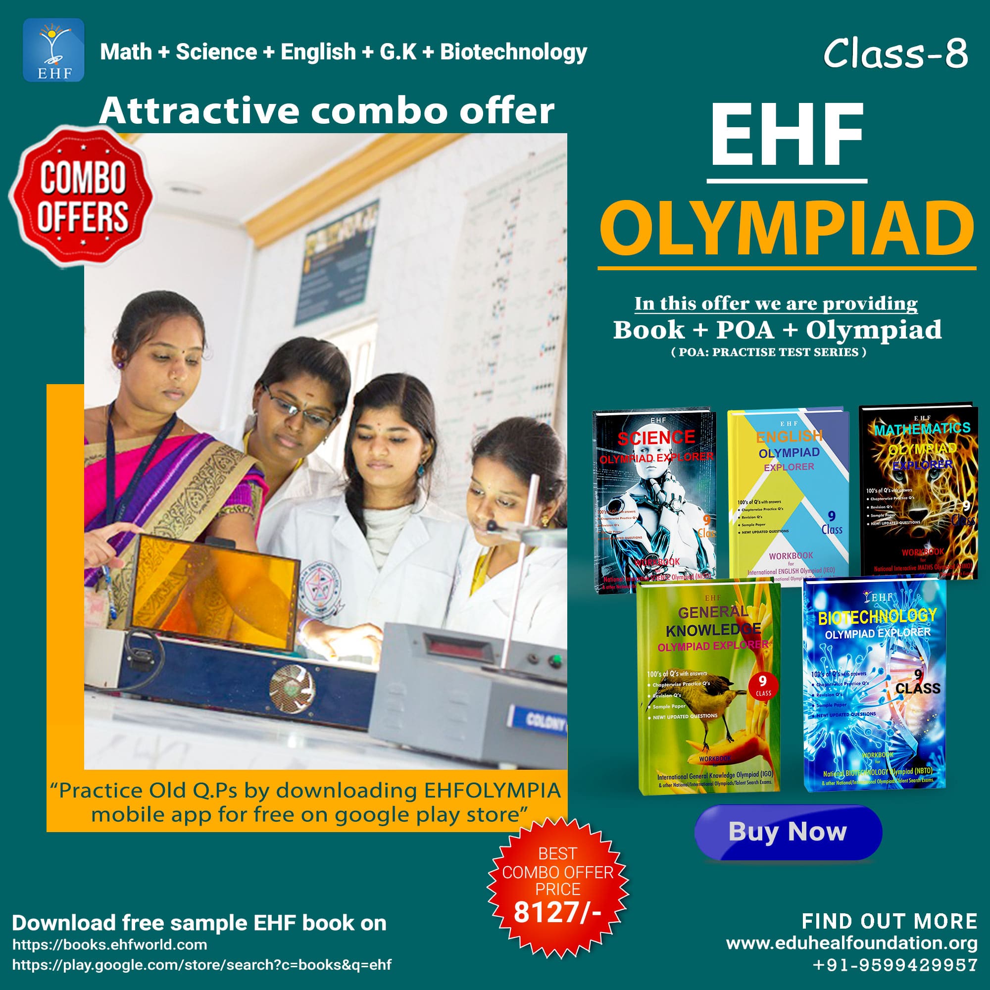 Olympiad (IEO, IGO, NBTO, NIMO, NISO) | Pre OLympiad Assesment (IEO, IGO, NBTO, NIMO, NISO) | Books (Math-Activity Book, Biotechnology-Activity Book, English-Activity Book, Science-Activity Book, English-Work Book, Math-Work Book, Science-Work Book, Scienc - C0175