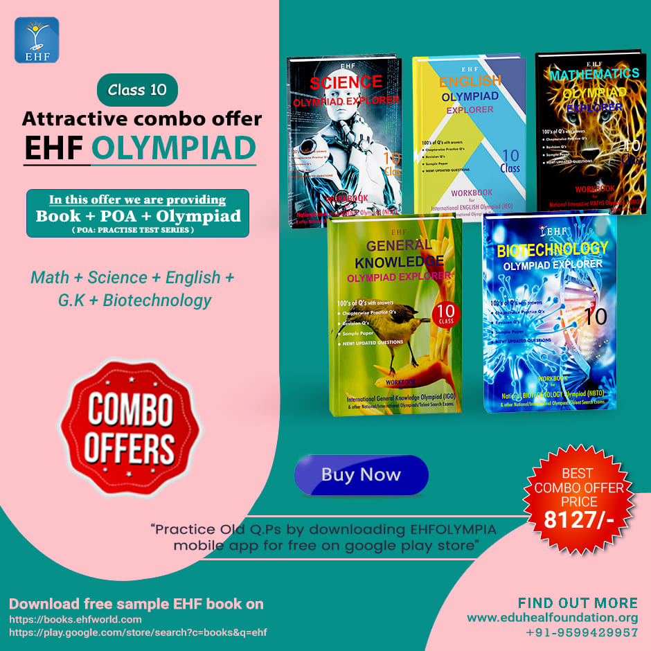 Olympiad (IEO, IGO, NBTO, NIMO, NISO) | Pre OLympiad Assesment (IEO, IGO, ACC, NIMO, NISO) | Books (Math-Activity Book, Biotechnology-Activity Book, English-Activity Book, Science-Activity Book, Math-Work Book, Science-Work Book, Science-Activity Book, Bio - C0184