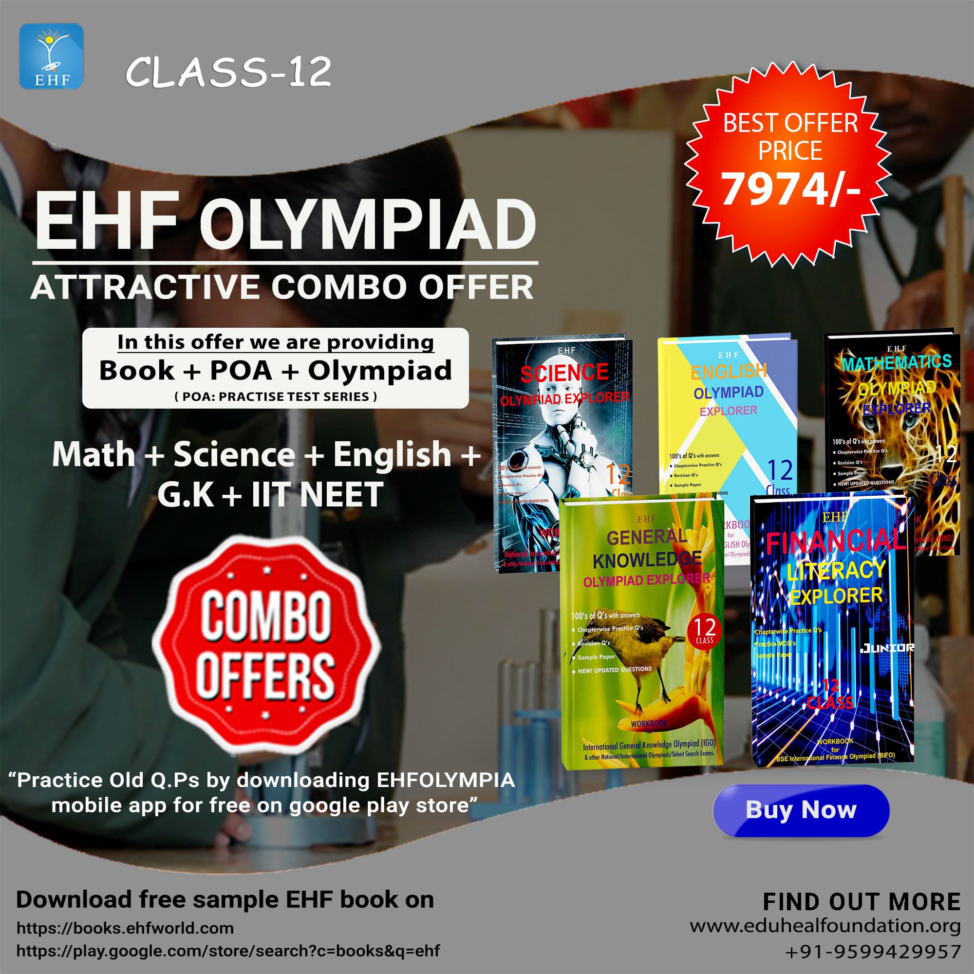 Olympiad (BIFO, IEO, IGO, NIMO, NISO) | Pre OLympiad Assesment (BIFO, IEO, IGO, NIMO, NISO) | Books (G.K-Activity Book, Math-Activity Book, English-Activity Book, Science-Activity Book, Finance-Activity Book, Math-Work Book, Science-Work Book, IIT NEET-Act - C0200