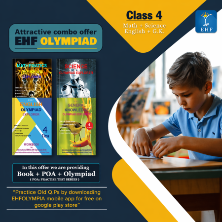 Olympiad (IEO, IGO, NIMO, NISO) | Pre OLympiad Assesment (IEO, IGO, NIMO, NISO) | Books (Math-Activity Book, English-Activity Book, Science-Activity Book, English-Work Book, Science-Work Book, Math-Work Book, G.K-Activity Book) - C0131