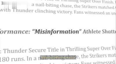 News and Misinformation